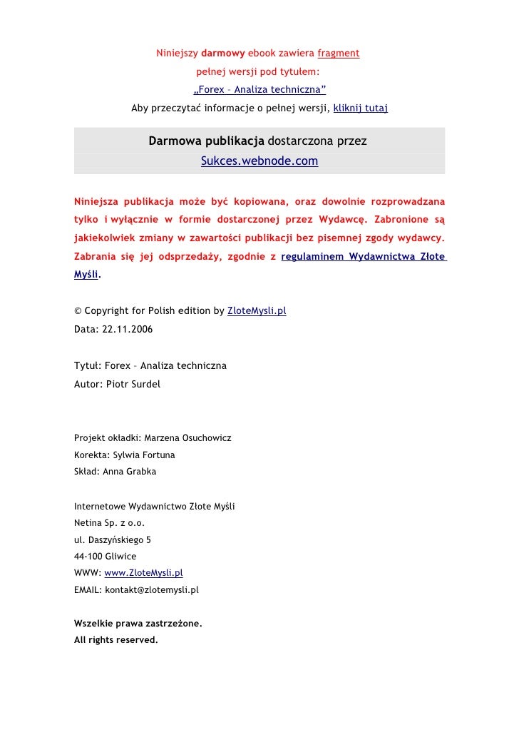 Piotr surdel forex pdf