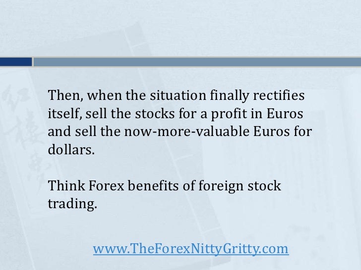 Forex benefits