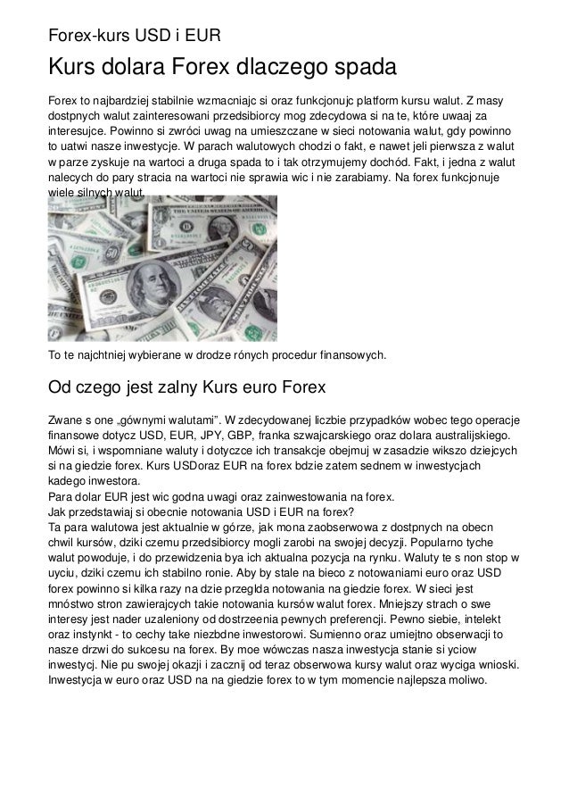Kurs forex usd