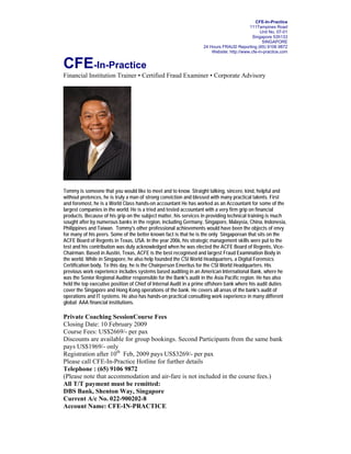 FOREIGN EXCHANGE MANAGEMENT AUDIT - FOREX AUDIT by TOMMY SEAH