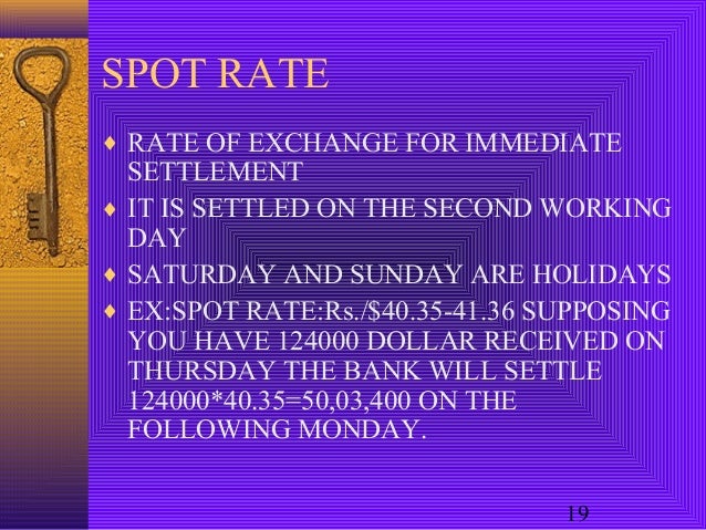 Forex settlement holiday