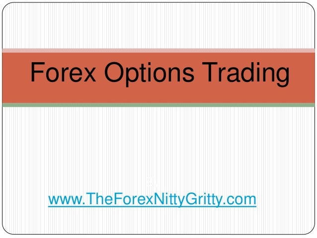 Forex option trading