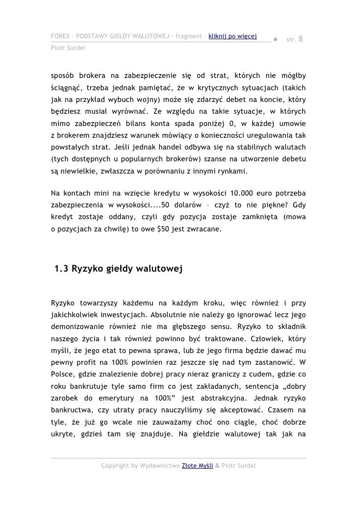 Piotr surdel forex pdf