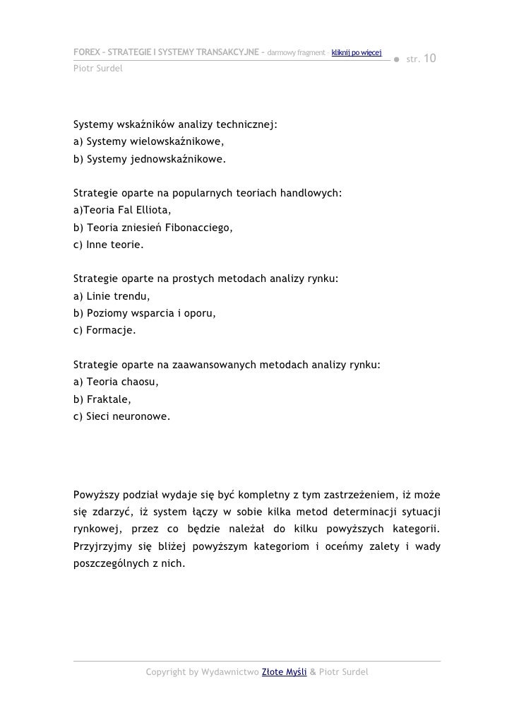 Strategie inwestycyjne forex