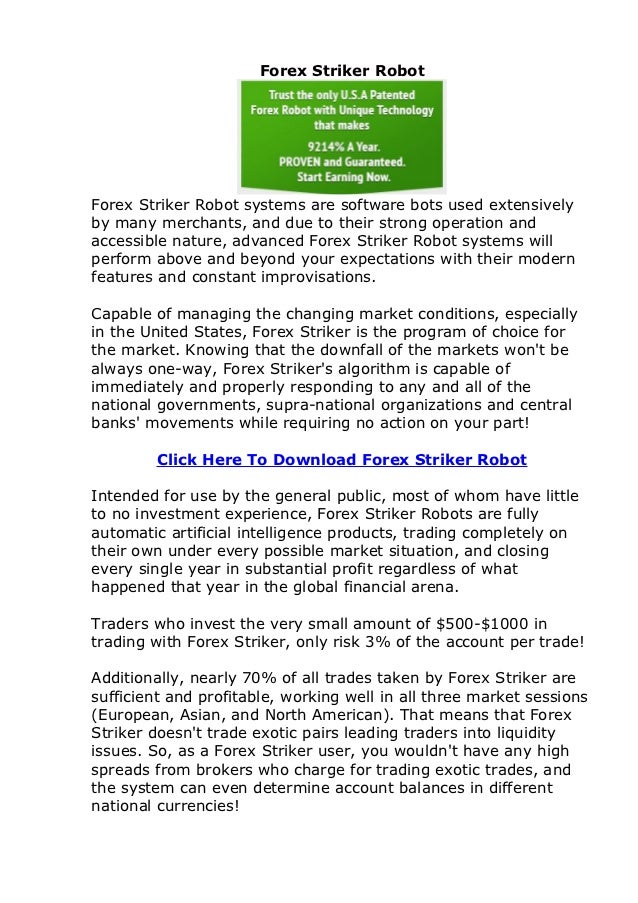 Do forex robots actually work