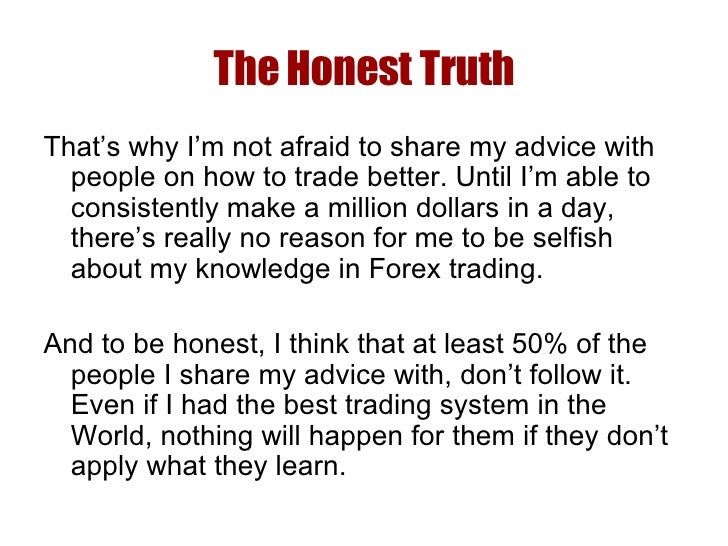 How to be a millionaire forex trader