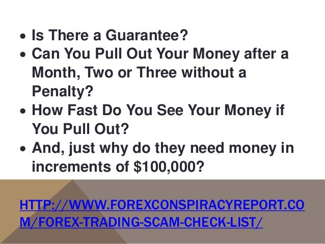Forex confirmation checklist