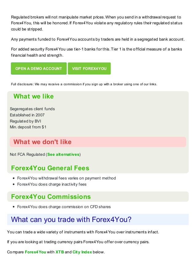 Forex4you Broker Review - 