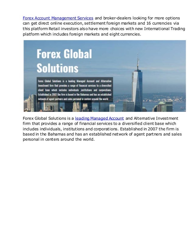 Forex Account Management Services - 