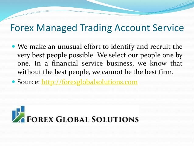 Forex Account Management Services - 