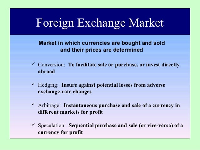 Functions of forex market ppt