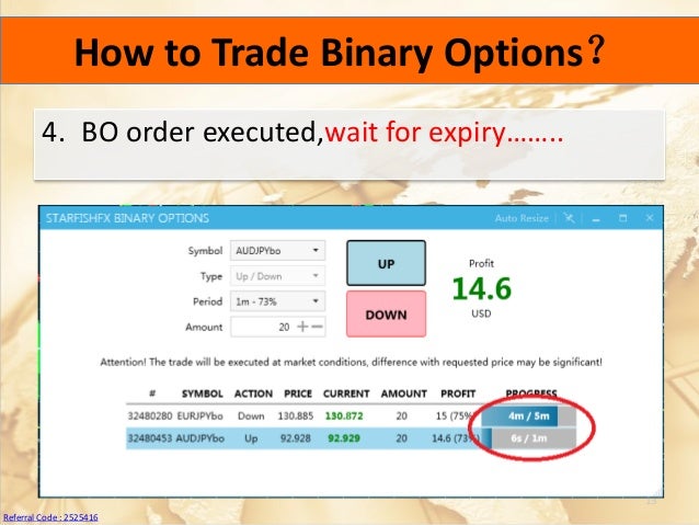 Binary options referral