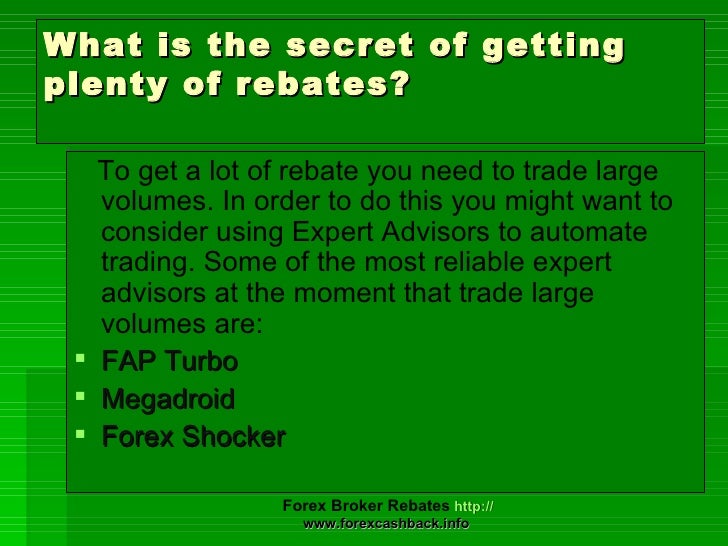 Forex Rebates | We beat all offers - Cashback Forex forex rebate changer