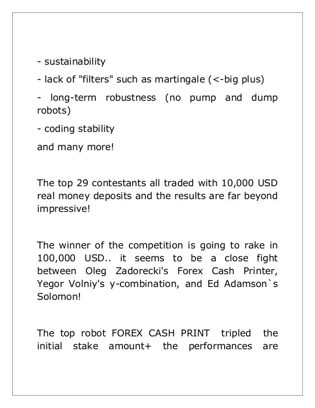 Forex cash printer free