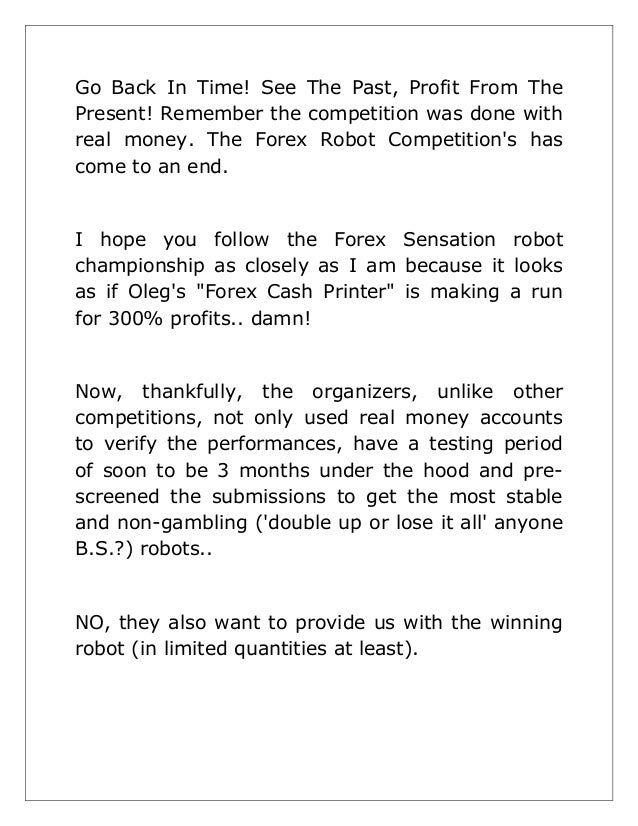 Forex cash printer free