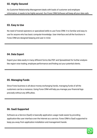 forex crm with client portal