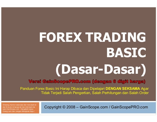 Dasar dasar forex