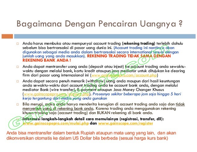 Bagaimana Anda menghasilkan uang dari perdagangan forex