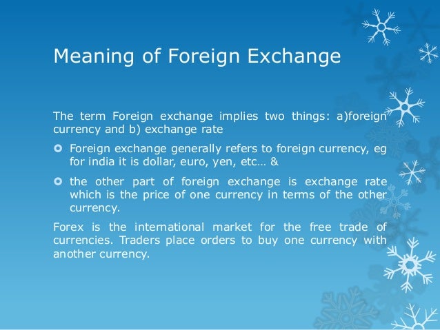 currency trading in india - basics