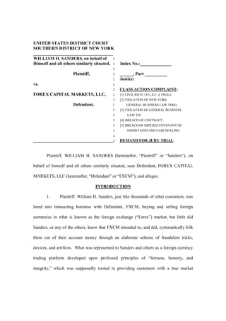 Forex executed complaint | PDF