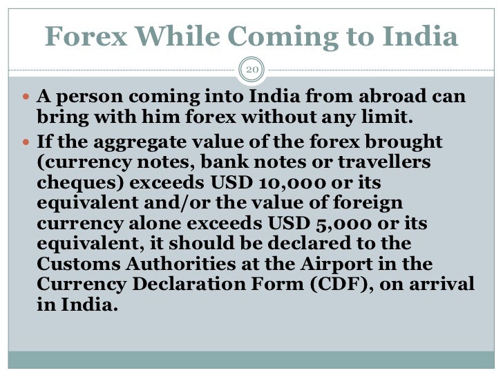 Forex limit in india