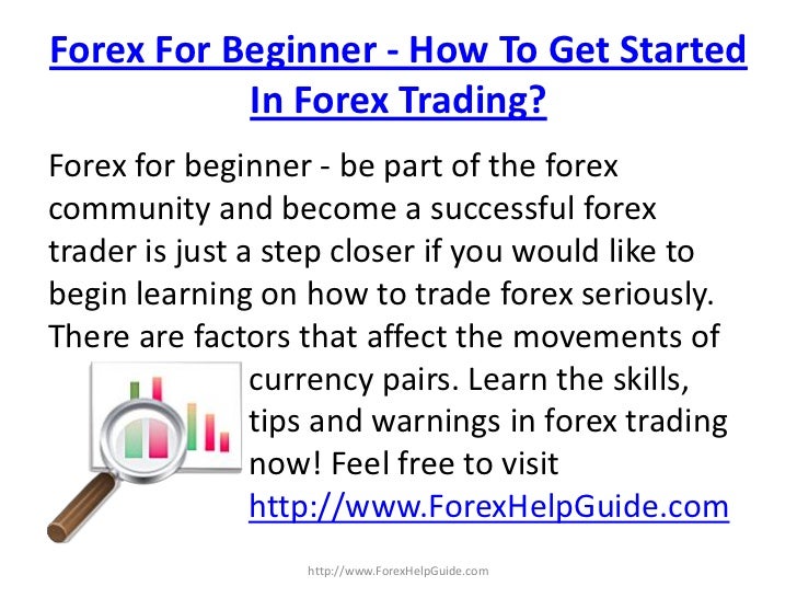Forex how to get started