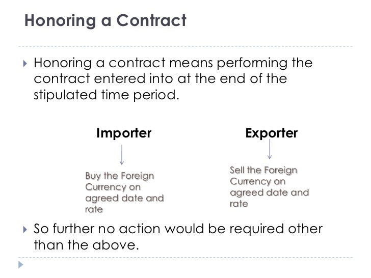 Forex forward contract definition