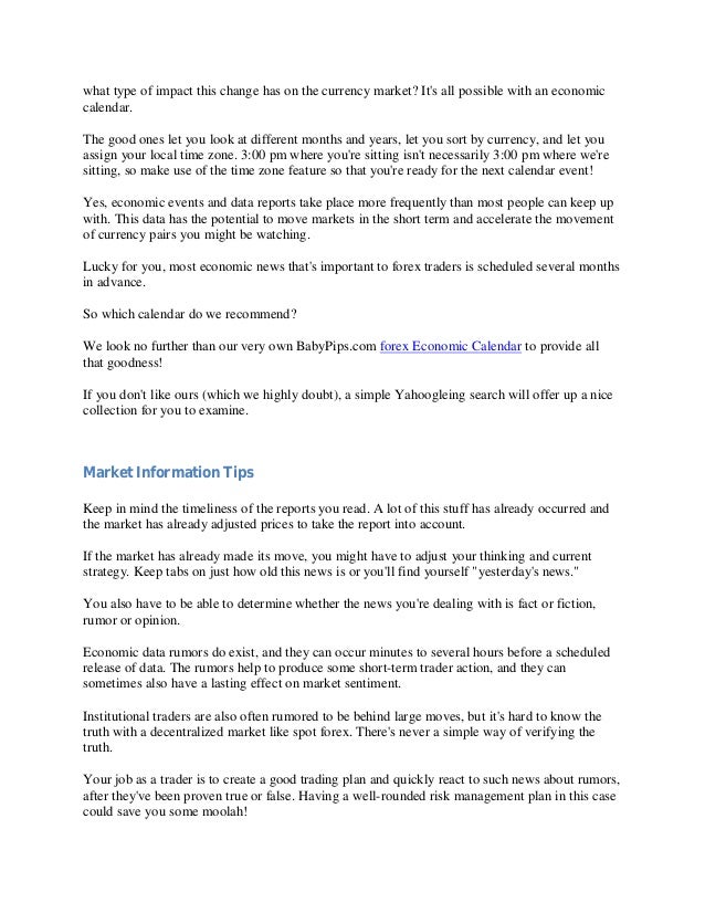 Forex Fundamental Analysis - 