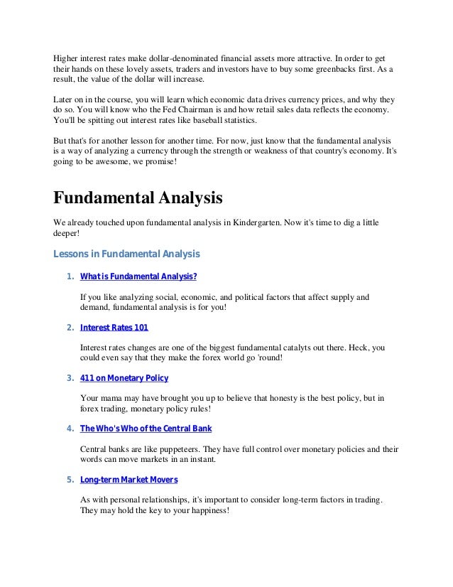 Forex Fundamental Analysis - 