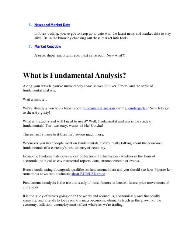 Forex Fundamental Analysis - 