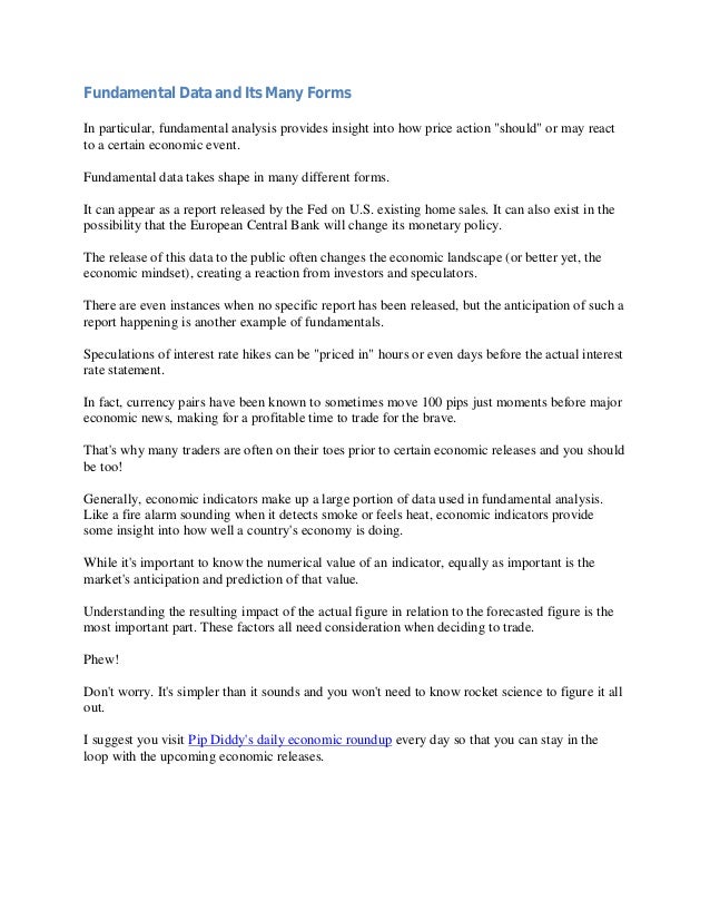 Forex fundamental announcements
