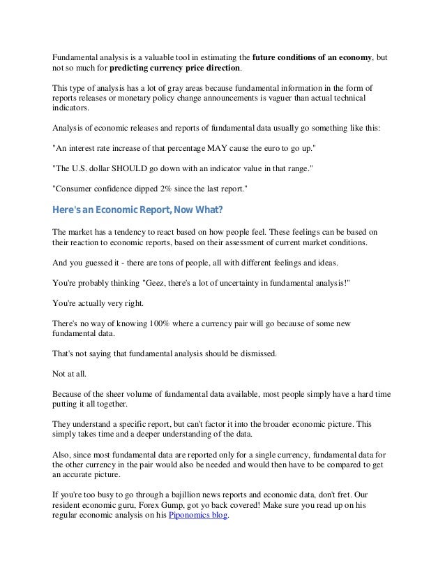 Forex fundamental analysis reports