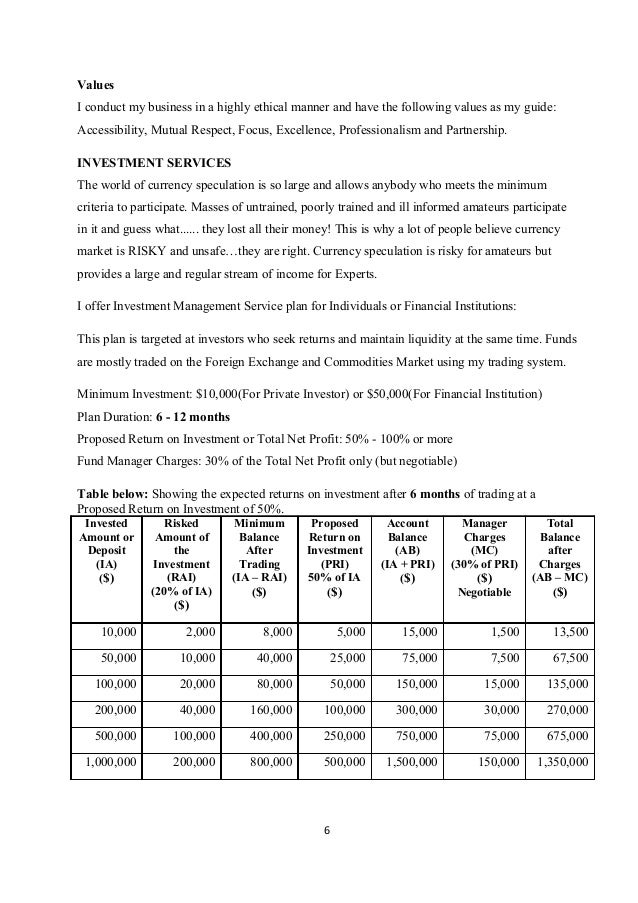 Forex managed account agreement