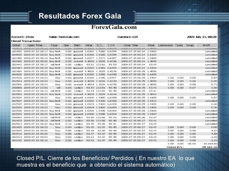 Sistema forex gala