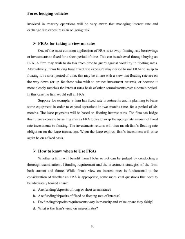 What is forex hedging