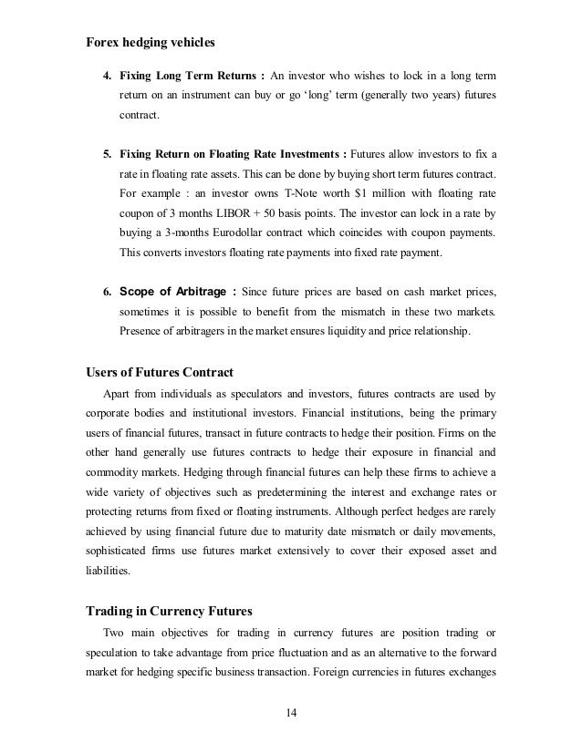 Forex hedging instruments