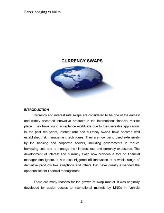 Forex hedging tools