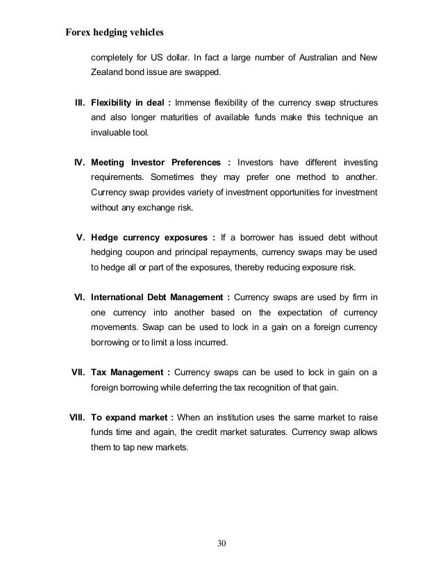 Forex hedging tools