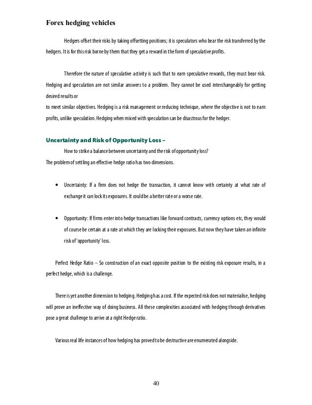 Earn forex hedging