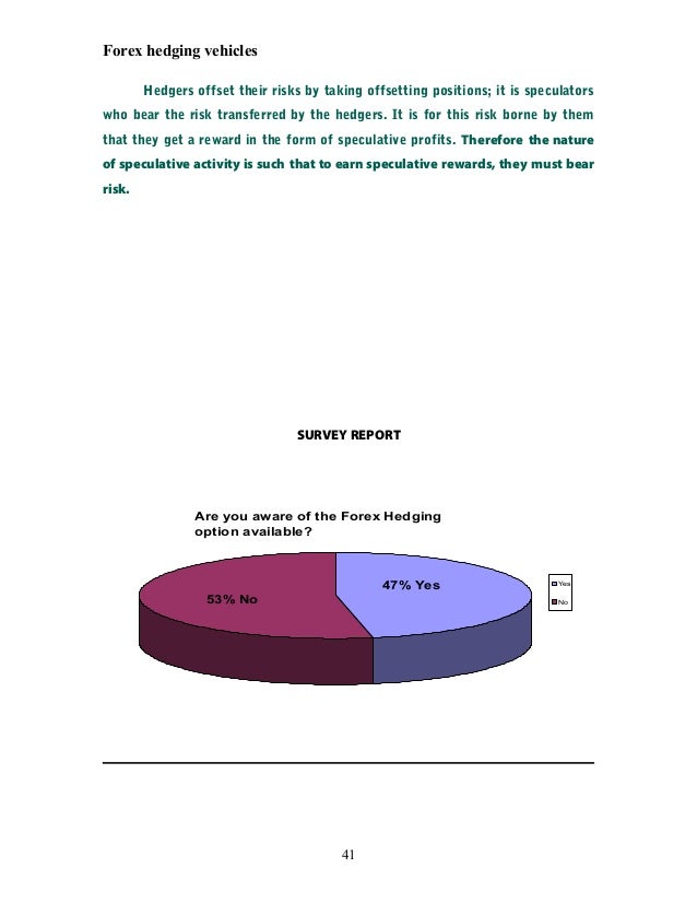 Hedging forex risk