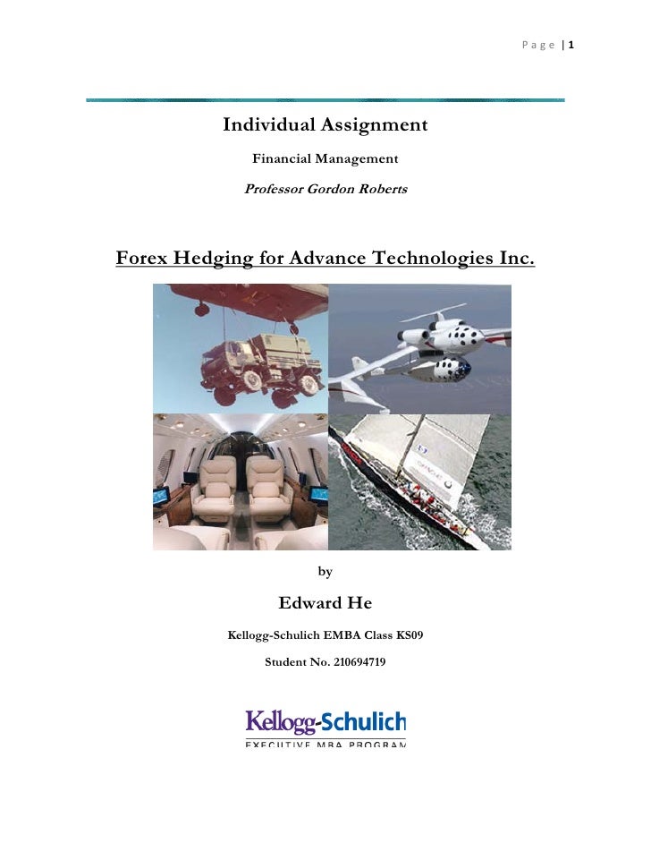 Forex hedging policy document