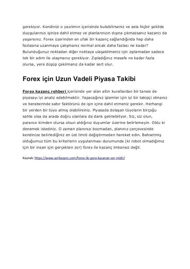 Forex para kazananlar
