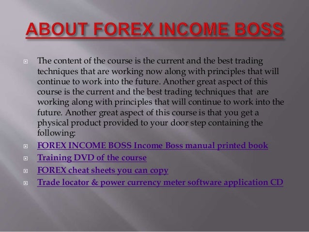Forex income boss download