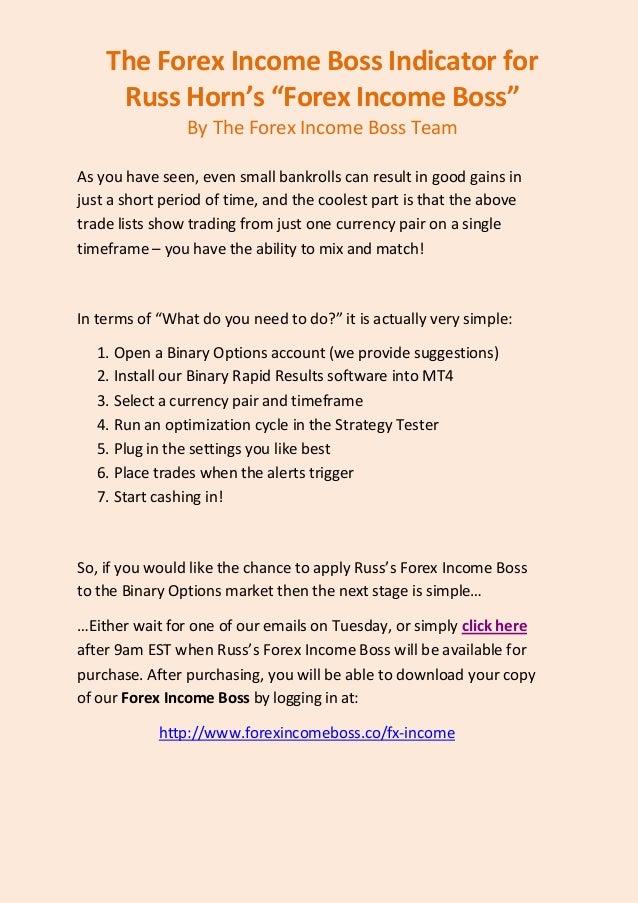 Forex income boss reviews