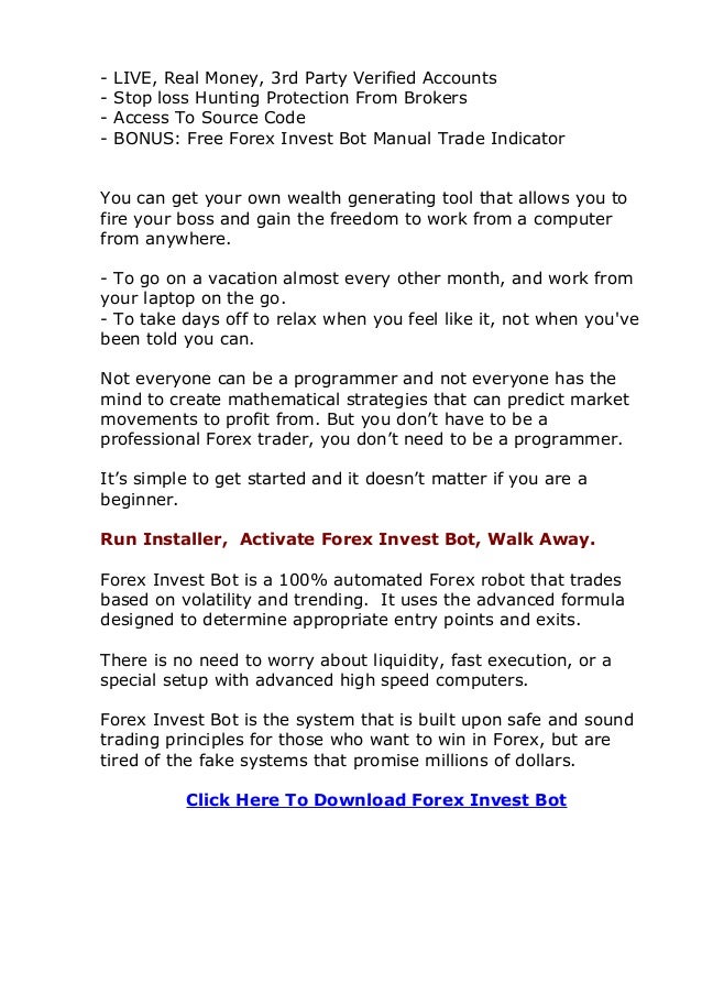 Bot forex gratis