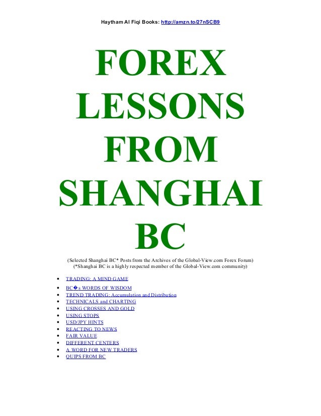 Forex lessons
