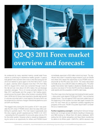 forex magnates q3 2014 quarterly industry report uk