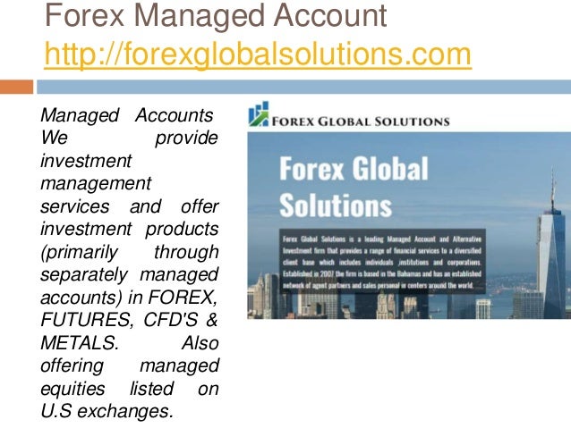 Forex Managed Account - 