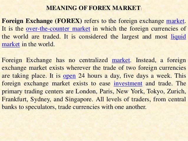 Forex Management Chapter I - 