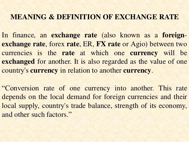Forex management meaning
